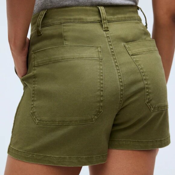 MADEWELL the perfect vintage fatigue shorts in desert olive (sz26) - Picture 3 of 14